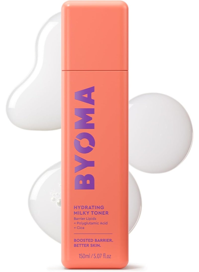 BYOMA Hydrating Milky Toner (150ml) for Dry Skin, Ultra Hydrating Toner for Face - Soothes Skin, Locks in Moisture, Reduces Redness - Barrier Repair, Vegan - Image 1